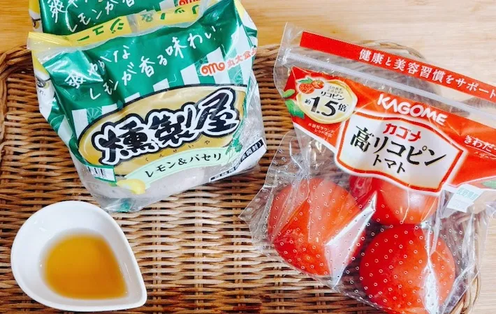 『燻製屋レモン&パセリ』、トマト、白だしの画像（撮影：キジカク）