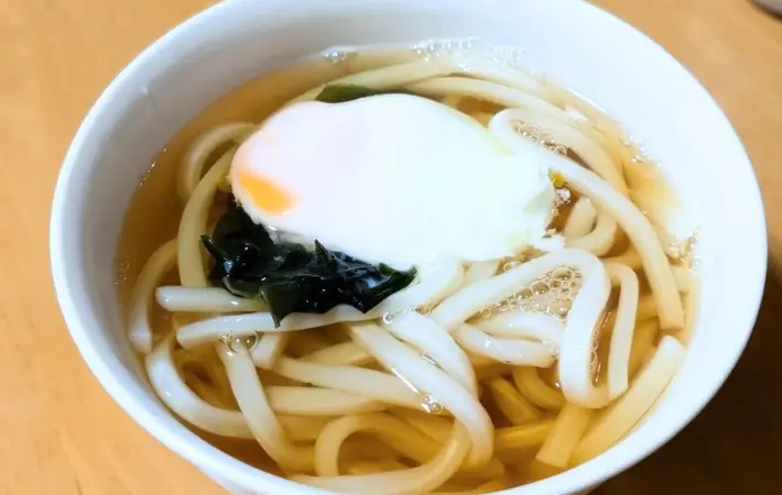完成したうどんの画像（撮影：キジカク）