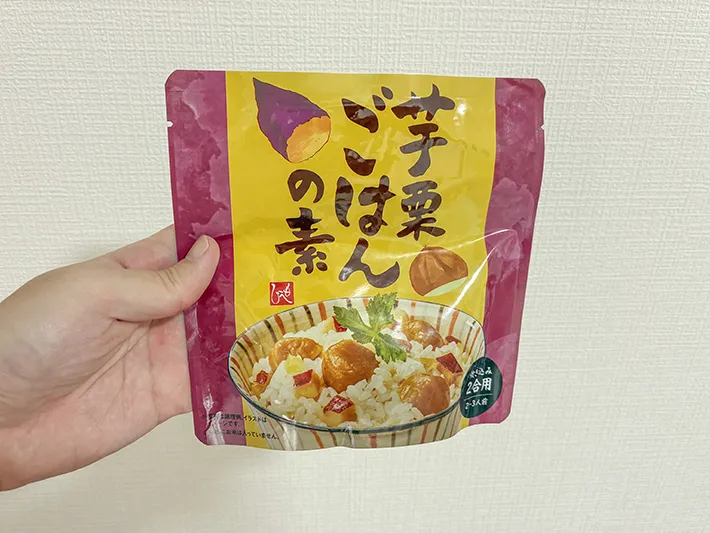 芋栗ごはんの素の袋（撮影：grapeフード編集部）