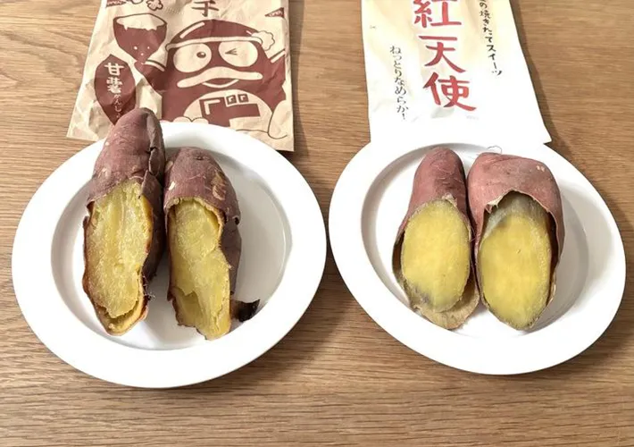 焼き芋の比較写真（撮影：grapeフード編集部）