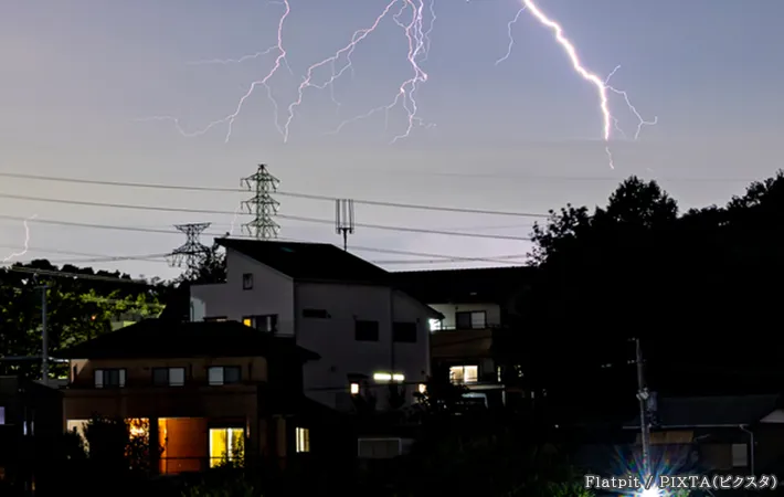 雷の写真