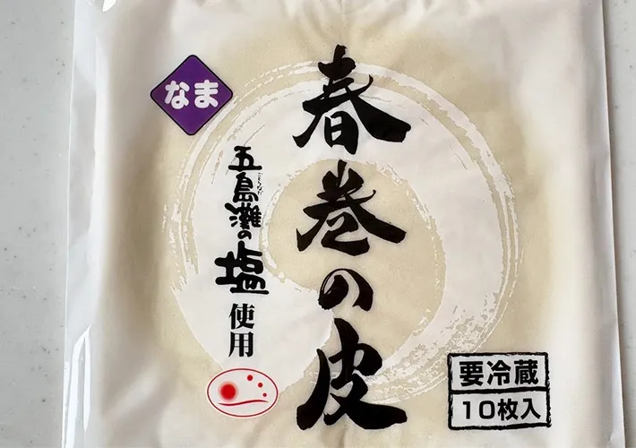 春巻きの皮のパッケージ画像（撮影:エニママ）