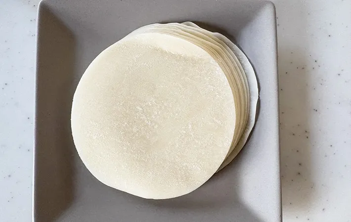 餃子の皮の画像（撮影：エニママ）