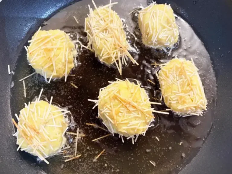 サツマイモのいがぐり揚げ