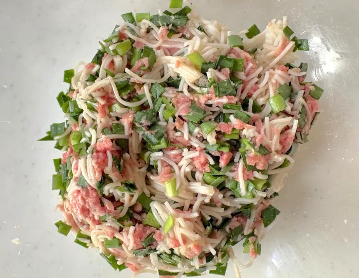 材料を混ぜた画像（撮影：エニママ）
