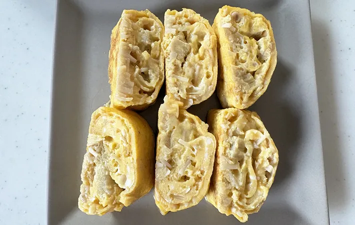 『えのき入り玉子焼き』の完成画像（撮影：エニママ）