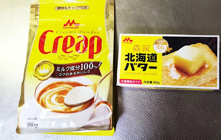 『クリープ』とバターの画像（撮影：エニママ）
