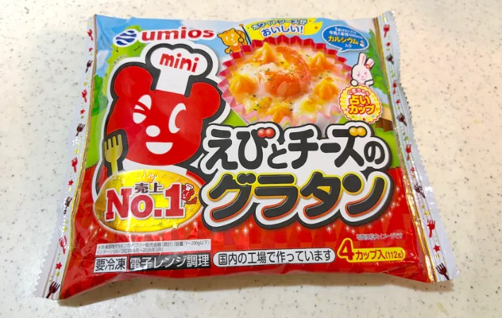 グラタンのパッケージの画像（撮影：エニママ）