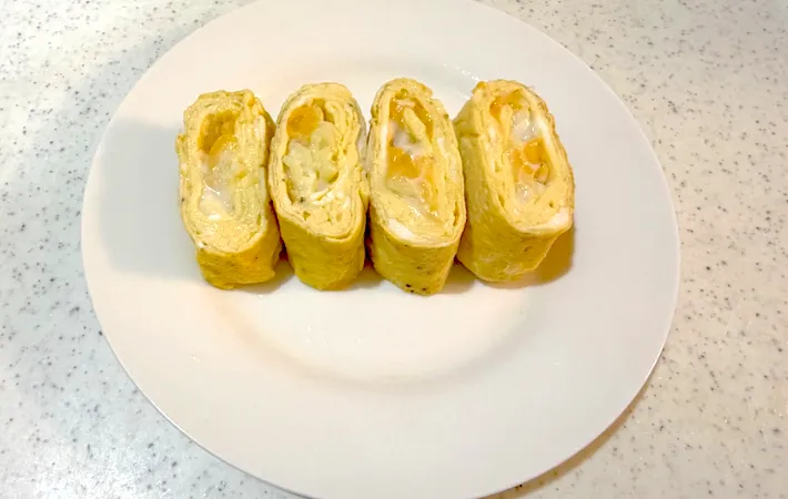 玉子焼き断面の画像（撮影：エニママ）