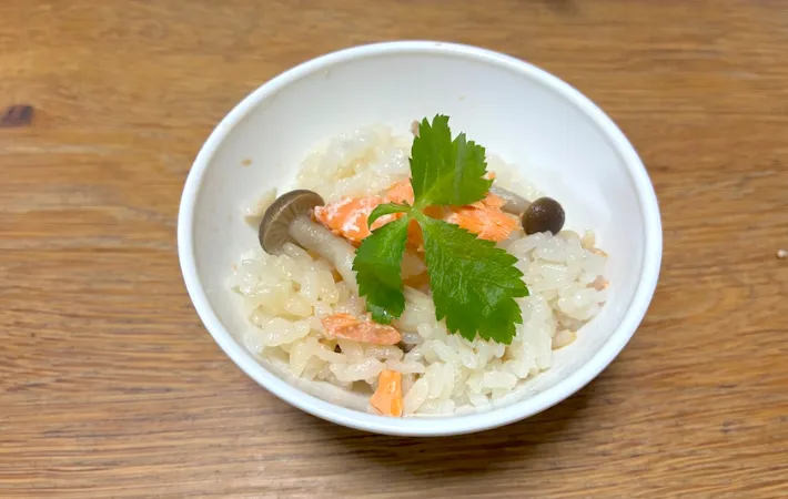 『鮭の炊き込みご飯』の画像（撮影：エニママ）