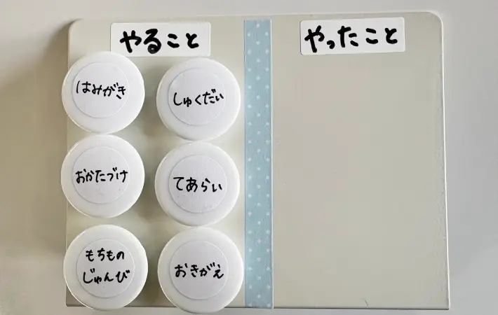 『やることボード』の完成画像（撮影：エニママ）