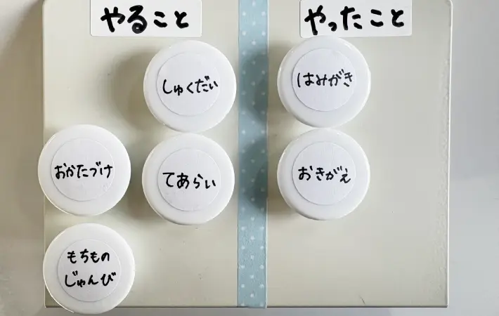 やったことにマグネットを移動した画像（撮影：エニママ）