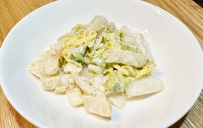 完成した白菜サラダの画像（撮影:エニママ）