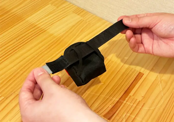ぬいぐるみ用ミニリュックの活用写真（撮影：grapeライフハック編集部）