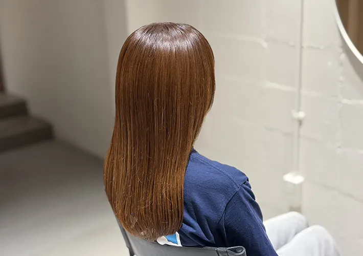 簡単ヘアアレンジの手順の写真