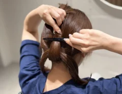 ヘアアレンジの写真（画像提供：岡田充）