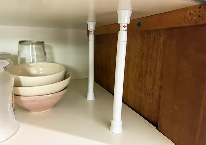 短いつっぱり棒の活用写真（撮影：grapeライフハック編集部）