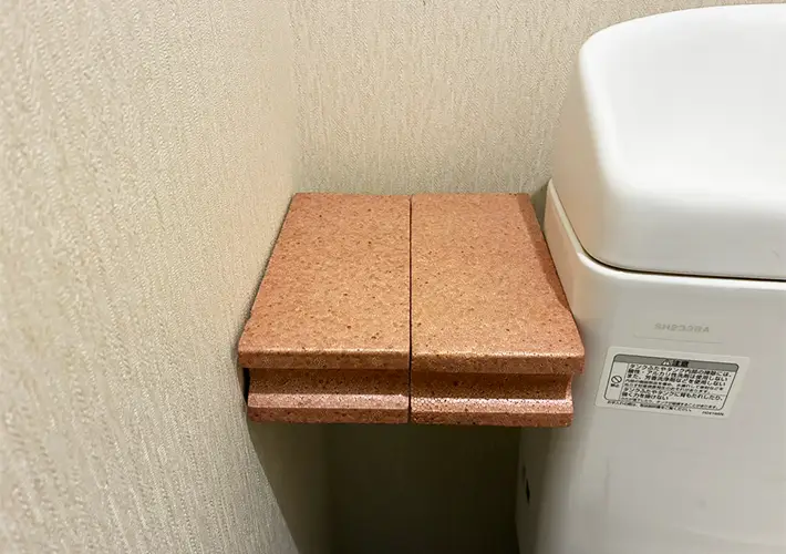 ミニブロックの活用写真（撮影：grapeライフハック編集部）