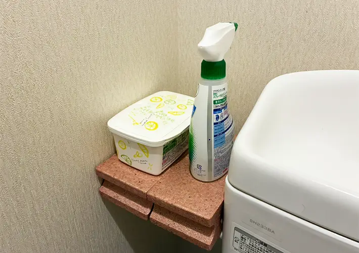 ミニブロックの活用写真（撮影：grapeライフハック編集部）