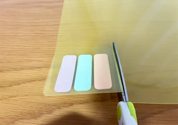 クリアファイルの活用写真（撮影：grapeライフハック編集部）