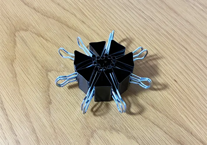 ダブルクリップの活用写真（撮影：grapeライフハック編集部）