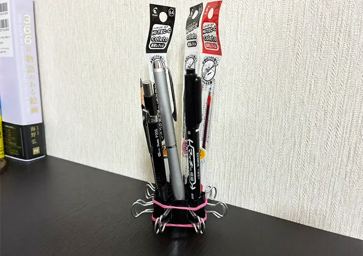 ダブルクリップの活用写真（撮影：grapeライフハック編集部）