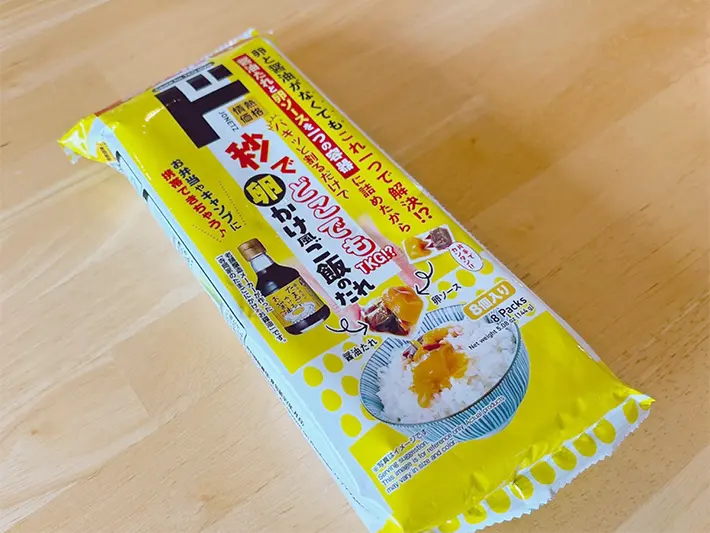 『秒でどこでもTKG！？卵かけ風ご飯のたれ』の写真（撮影：grapeフード編集部）