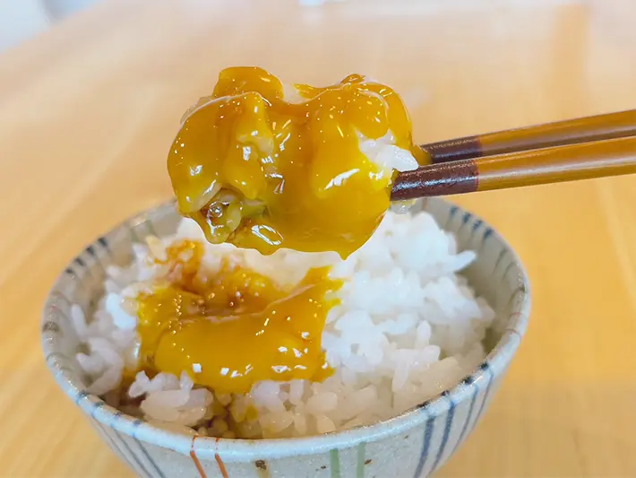 タレをかけたごはんの写真（撮影：grapeフード編集部）
