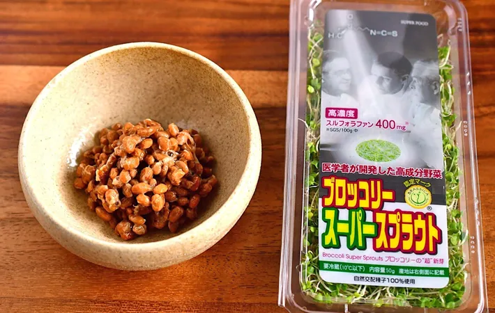 『納豆とブロッコリースーパースプラウト』の写真（撮影：小泉明代）