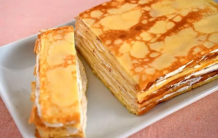 『玉子焼き器で作るミルクレープ』の完成写真（撮影：小泉明代）