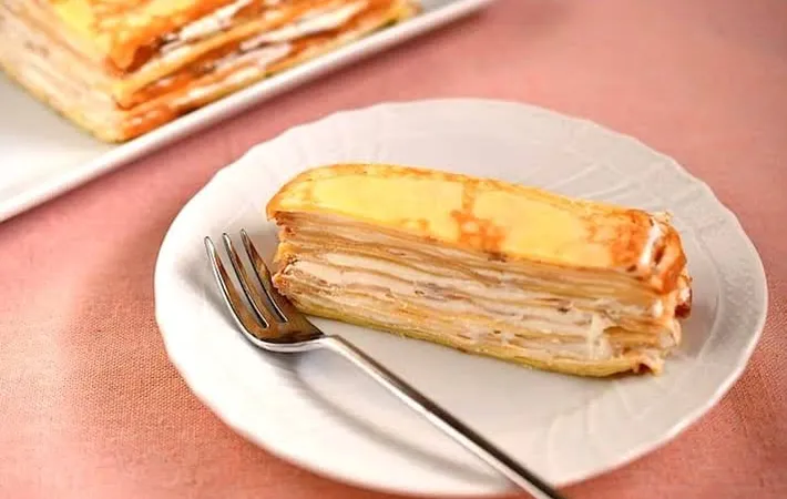 『玉子焼き器で作るミルクレープ』の完成写真（撮影：小泉明代）