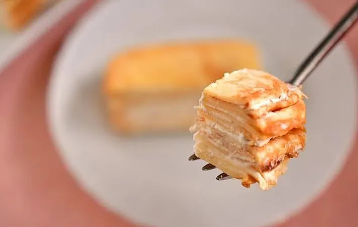 『玉子焼き器で作るミルクレープ』の完成写真（撮影：小泉明代）