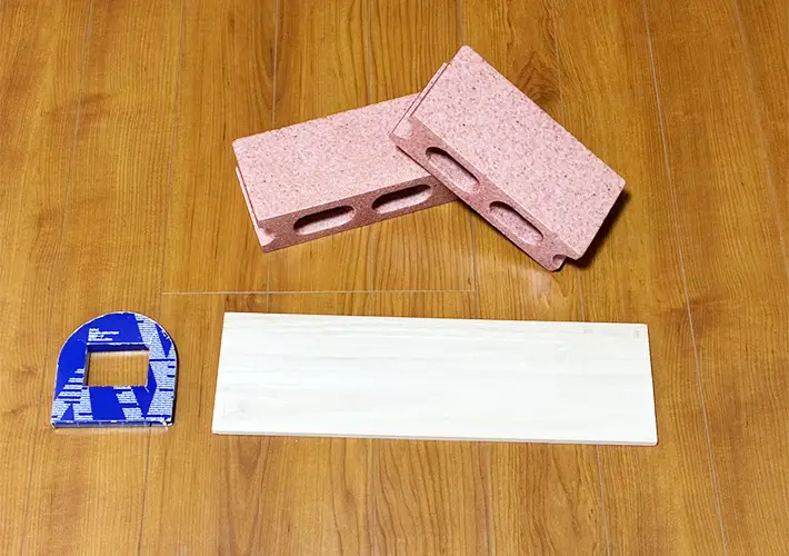 ミニブロックの活用写真（撮影：grapeライフハック編集部）