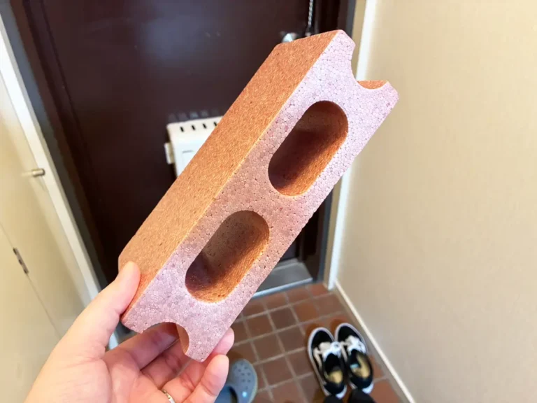 ミニブロックの活用写真（撮影：grapeライフハック編集部）