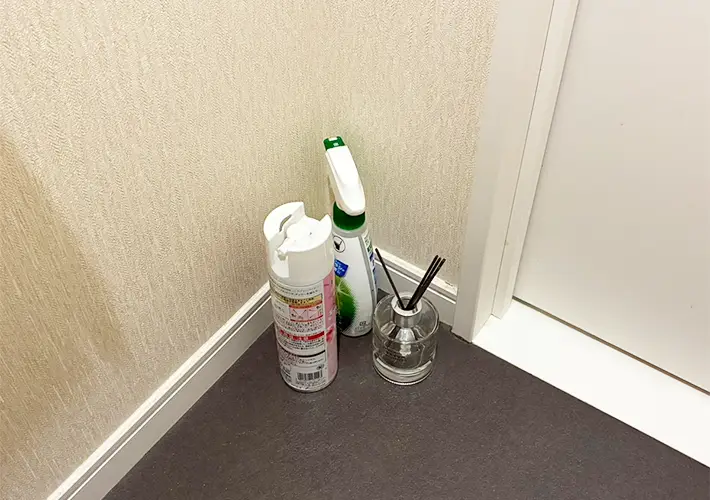 トイレの備品写真（撮影：grapeライフハック編集部）