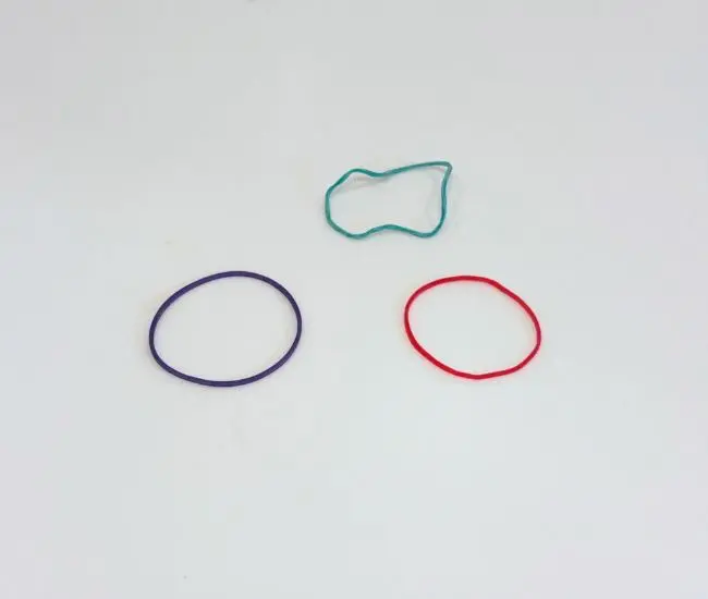 3本の輪ゴムの写真（撮影：grapeフード編集部）