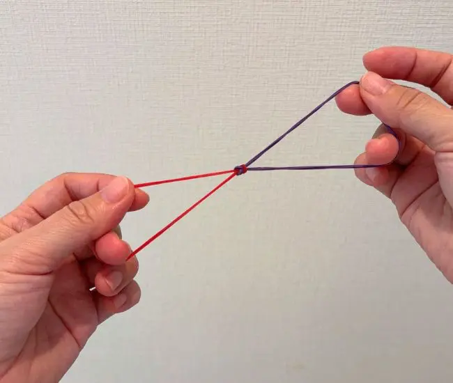 輪ゴムを連結した様子（撮影：grapeライフハック編集部）