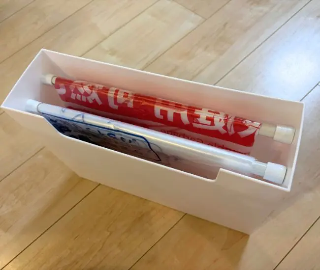 ゴミ袋を掛けた様子（撮影：grapeライフハック編集部）