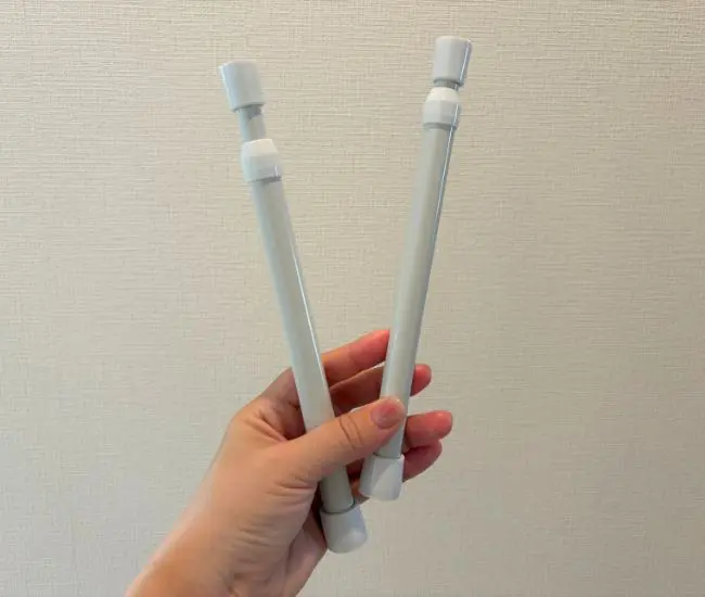 突っ張り棒の写真（撮影：grapeライフハック編集部）