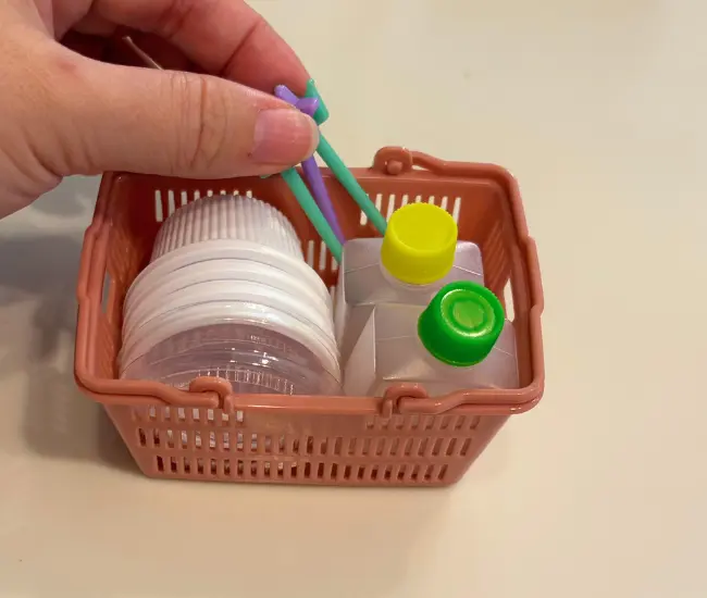 お弁当グッズを入れた様子（撮影：grapeライフハック編集部）