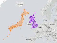 日本デケェ…　世界地図で見るのと全然違う『国の本当の大きさ』に驚く