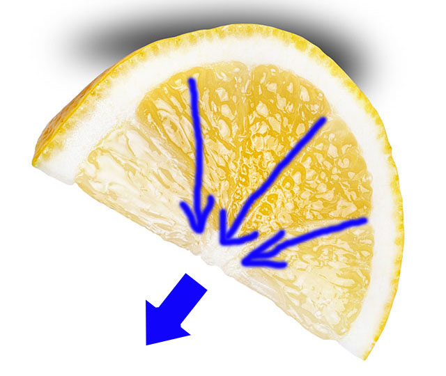 レモンの絞り方のコツ 風味が倍増するのは 果肉を下に向けるよりも Grape グレイプ