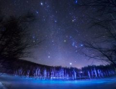 北海道で撮影された『冬のダイヤモンド』にため息　「宝石のような夜空！」