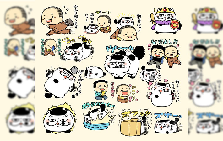 おじさまと猫』ファンに朗報！ LINEスタンプ第２弾が、たまらない可愛