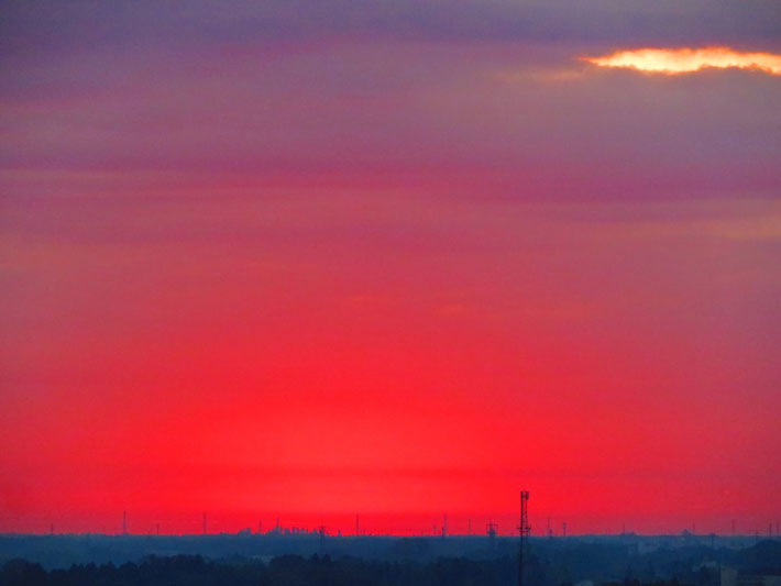 これは現実 朝焼けの空を撮影した４枚に驚きの声 Grape グレイプ