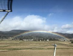 『東日本大震災』発生から９年目の春　福島県の空に虹がかかる