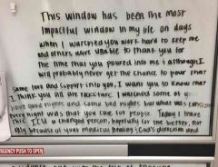 感染者がいた病室　『ガラス窓』に書き記されたメッセージを読むと…？