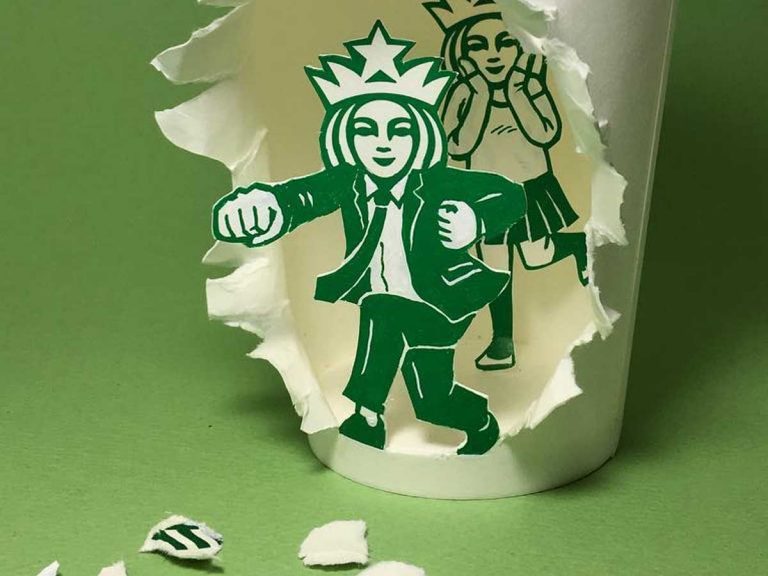 スタバのロゴが自由に動いて…！？ 『セイレーン』たちの姿に驚き