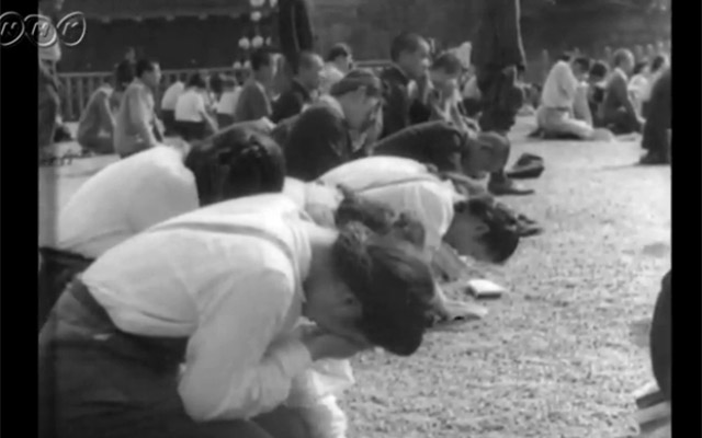 【動画】終戦を知らせる『玉音放送』 放送中に録画された貴重な映像が公開 grape [グレイプ]