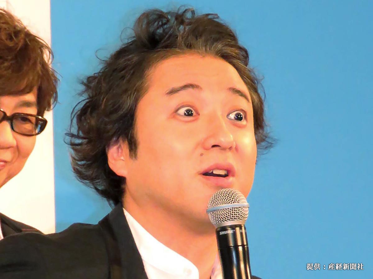 米アニメ映画「ボス・ベイビー」の日本語吹き替え版完成報告会見に出席した俳優のムロツヨシ